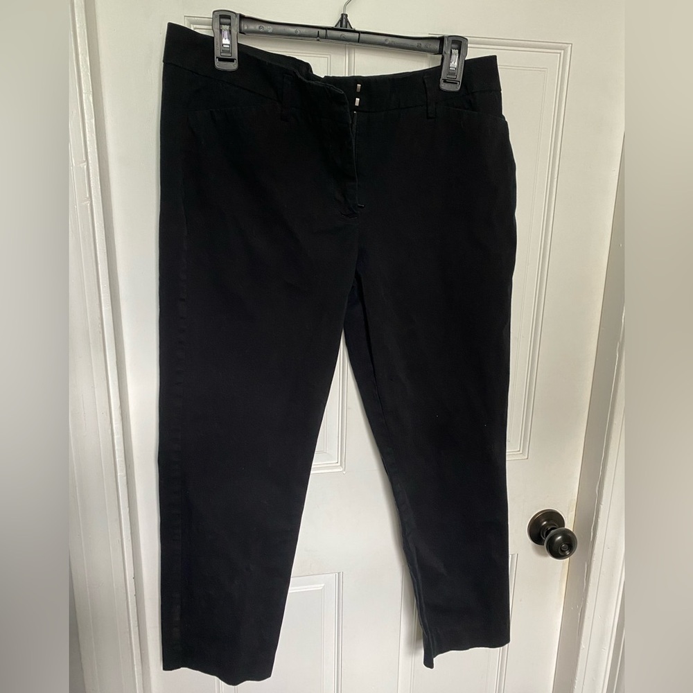 Worthingron size 12 straight leg ankle pants. Black.